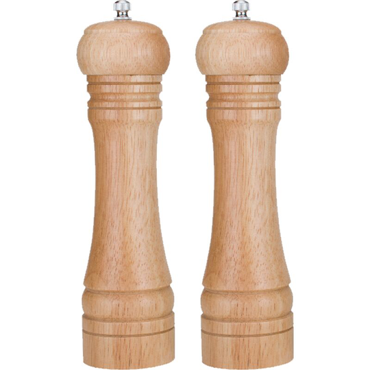 Salt and Pepper Grinders, Oak Wooden Salt and Pepper Mills Shakers Ceramic Rotor 2pcs oak primary color 8 inches