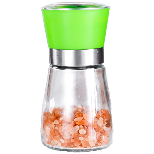 Salt and Pepper Shakers Adjustable Coarseness Pepper Grinder Mill for Sea Salt Spice Stainless Steel green