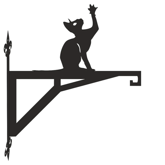 Sphinx Cat Modern Contemporary Hanging Bracket
