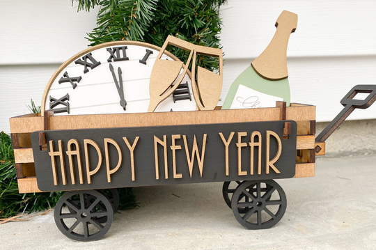 Interchangeable Wagon Shelf Sitter, Seasonal Decor, Mantle Farmhouse Holiday Home Wagon Only