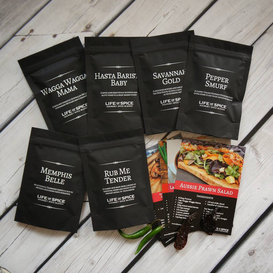 Gourmet Spices Six Pouch Collection, Choose Any Six