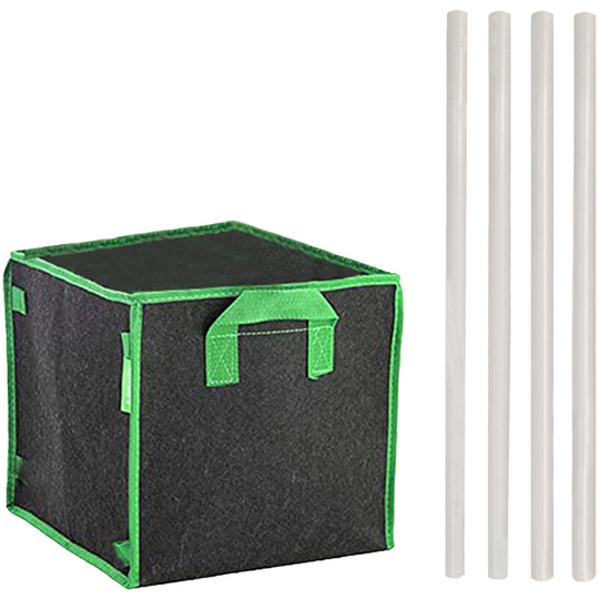 Yegbong Garden Grow Bags With Support Rods Square Planter Box Planting Beds Grow Pots