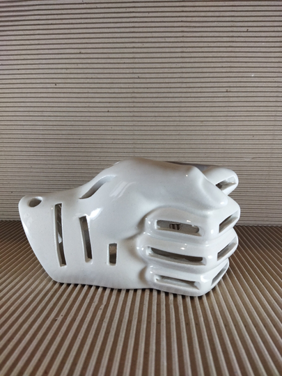 Ceramic Hand. Hand-Shaped Orchid Pot. Candlestick, Derazhetl For Pens, Key Holder