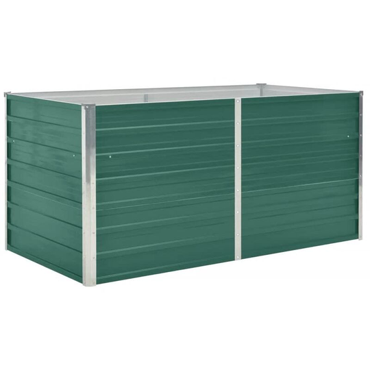 Raised Garden Bed 160x80x77 cm Galvanised Steel Green Vidaxl Green