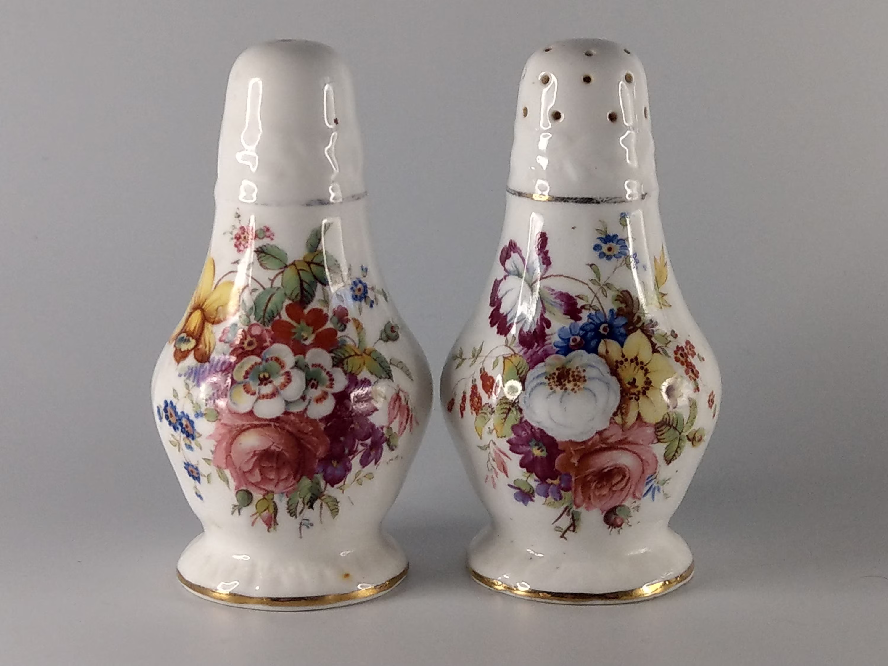 Hammersley Minuet Howard Sprays Salt & Pepper Shakers