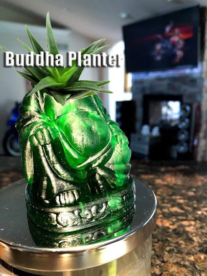 Succulent Buddha Planter Cactus Statue, Great Gift Gardener