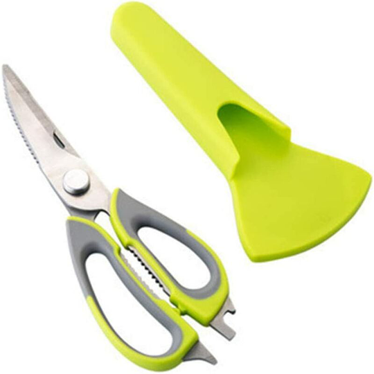 Tinor - Multifunction Kitchen Scissors 8 in 1 Stainless Steel Detachable Heavy Duty Poultry Scissors for Poultry, Fish, Meat and Herbs, Vegetables