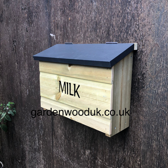 Wall Mounted Wood Milk Box. Porch Storage Bottle Boxes. Handmade Wooden Glass Box