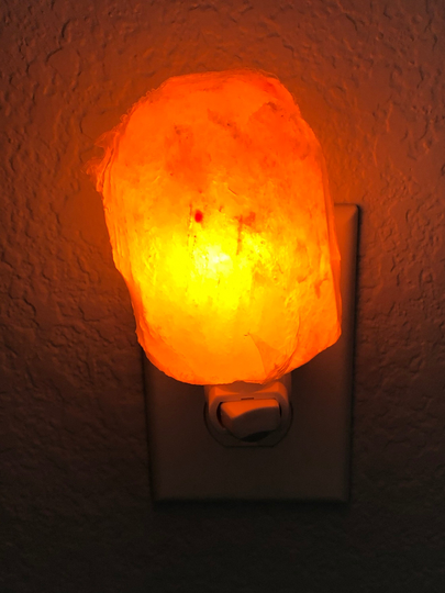 Pink Salt Wall Light