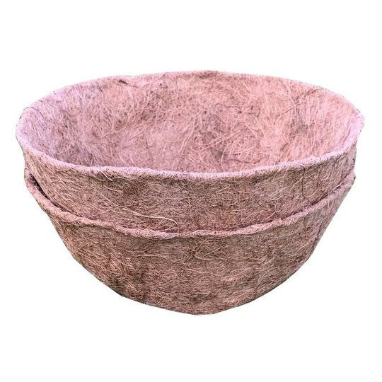 Selections - Pack of 2 Round Coco Hanging Basket Planter Liner (30cm)