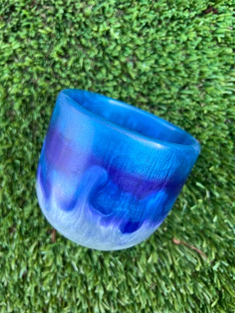 Handmade Resin Planter Pot, Cache Pot Perfect For Small Plants, Or Even As A Trinket Holder Hair Pin Holder, Bonsai
