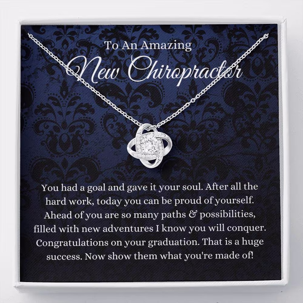 Love Knot, Chiropractor Graduation Gift, Grad Gift For Women, A New Doctor Of Chiropractic Medicine