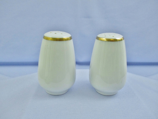 Vintage Bing & Grondahl White Porcelain Salt Pepper Shakers