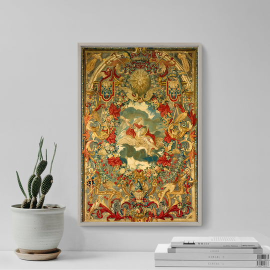 Charles Le Brun - Seasons & Elements Air | 1683 Print 1/4 Classic Painting Photo Poster Art Gift Home Wall Decor Murial