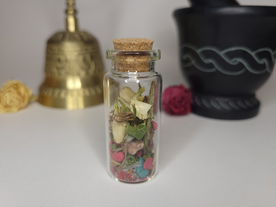 Power Intention Feeling Jars For Meditation, Alter, Accessory, Spiritual Tool, Healing, Crystal, Shrines, Magic, Herbs & Crystals