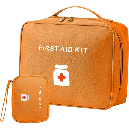 Perle Rare - 2 Pack Medicine Storage Bag, Waterproof Empty Emergency Medicine Bags, Portable First Aid Kit Kit, Medicine Boxes Storage Bag for Home