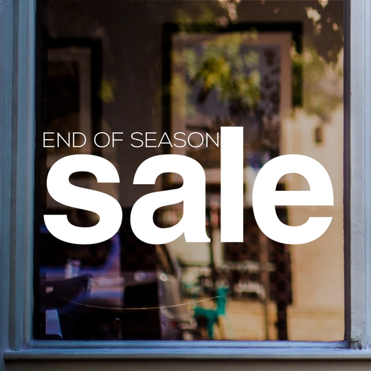 End Of Season Sale Shop Window Sticker Retail Store Front Display Vinyl Decal