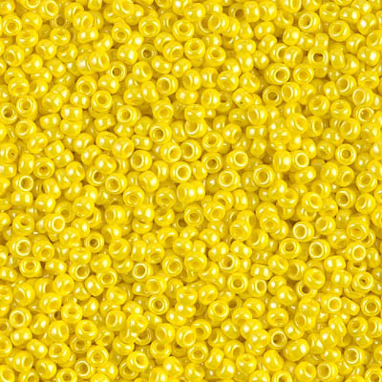 Miyuki Seed Beads 11/0 Opaque Yellow Luster , 0422-New