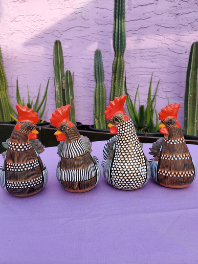 One 4 Inch Rooster Planter