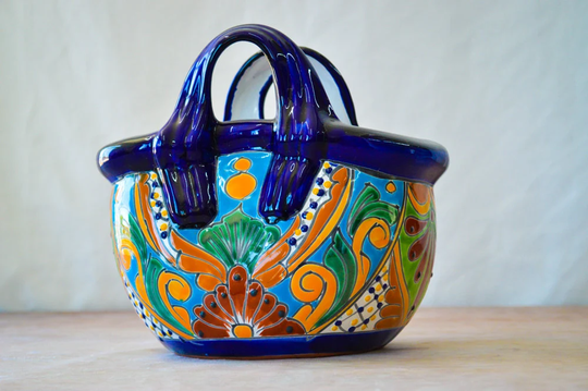 Basket Talavera Pot