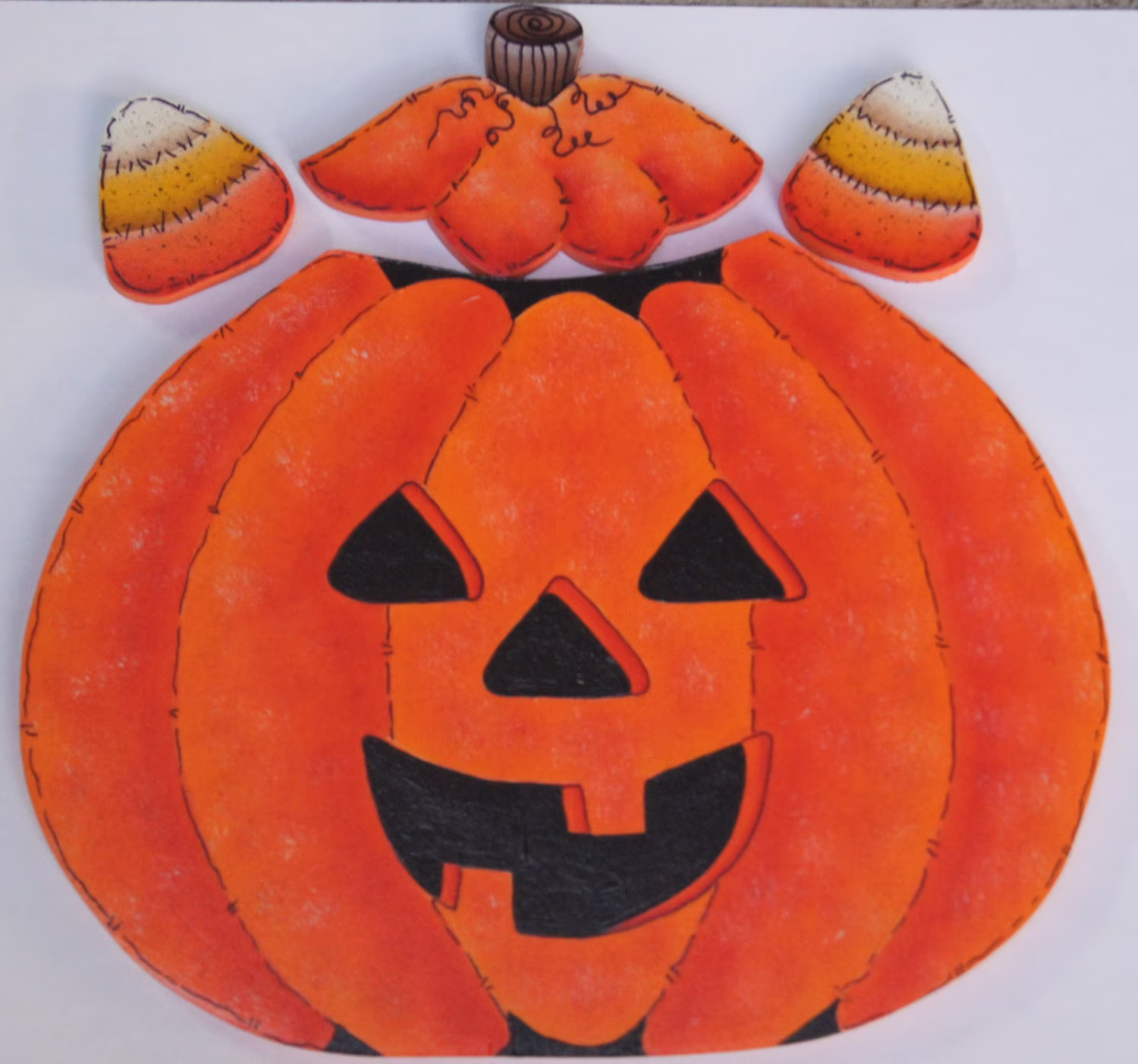 Halloween Pumpkin - Wooden "Seasonal Bear N Friends