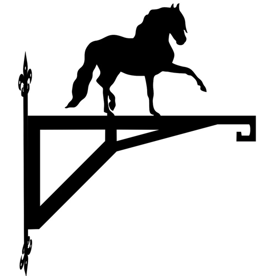Andalusian Horse Modern Contemporary Hanging Bracket