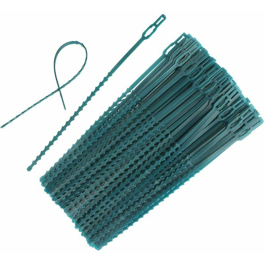 23CM 100 pcs Plant Tie Plant Twist Ties Adjustable Garden Plant Twist Ties, Plastic Twist Ties for Support and Fixed Plant Vine.