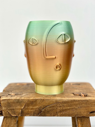 Minimalist Home Decor, Modern Art Sculpture, Picasso Face, Boho Face Flower Vase, Abstract Art, Desk Organizer, Gift Unique