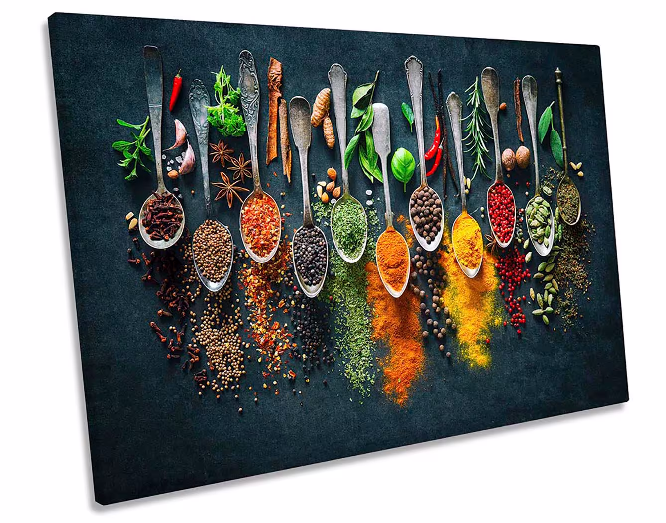 Herbs Spices Cooking Kitchen Canvas Wall Art Picture Print