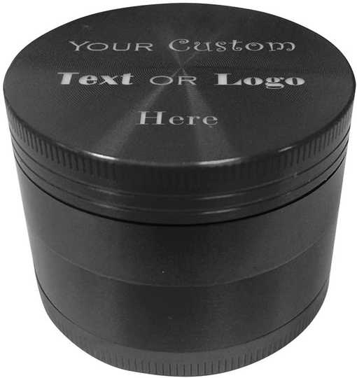Custom Personalized 3D Laser Engraved Large Herb, Spice, Leaf Metal Grinder With Pollen Catcher & Scraper 63 Mm Diameter