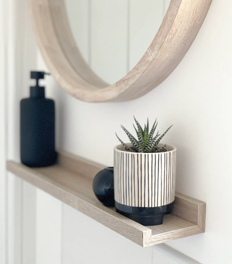 striped Monochrome Planter