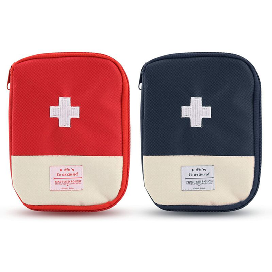 Perle Rare - 2 Pieces Mini Empty First Aid Kit Portable First Aid Kit Medicine Storage Bag for Emergency Situations at Home Office Travel Hiking
