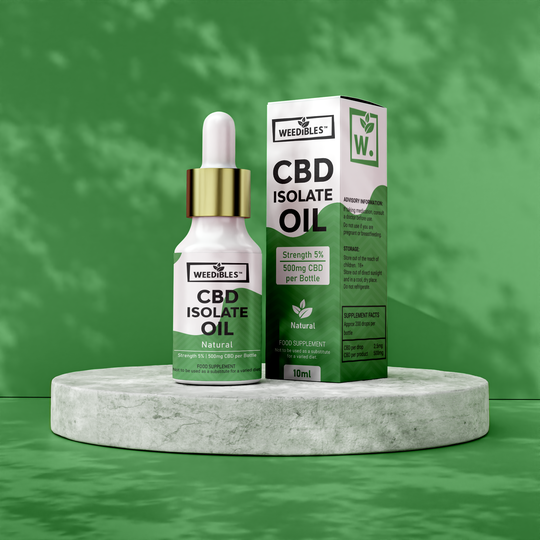 Weedibles 10ml Natural CBD Isolate Oil Drops