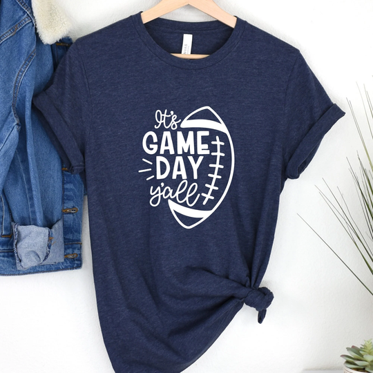 It's Game Day Y'all Shirt, Game Shirt, T-Shirts Women, Football Mom Shirts For Season Shirt, Football