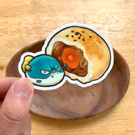 Salted Egg Yolk Fugucream Pastry Vinyl Sticker