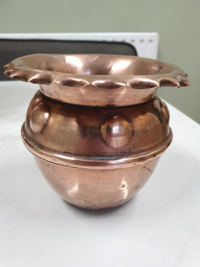 Antique Copper Planter Plant Pot