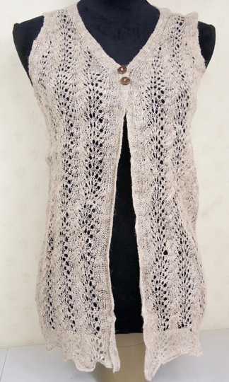 Allo Nettle Himalayan Natural Cardigan Hand Made Jumper Hippie, Boho Sweater Nepal