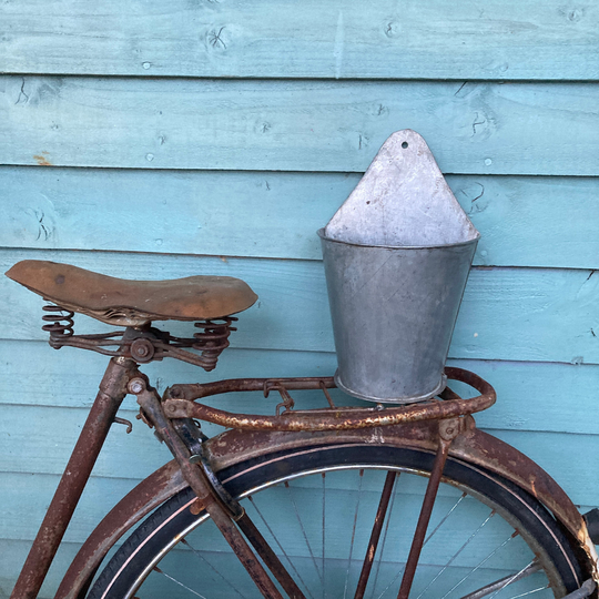 Vintage Metal Garden Pots, Planters, Galvanised, Vintage Items, Home Decor, Gardenalia, For The Garden