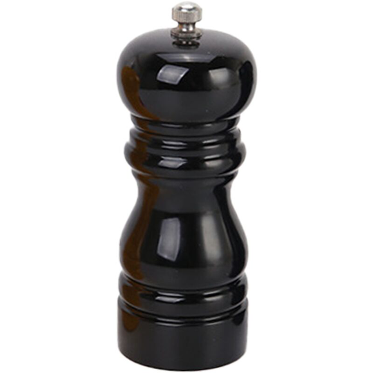 Wooden Salt Pepper Grinder Mill Manual Shakers Refillable with Adjustable Coarseness Ceramic Rotor black