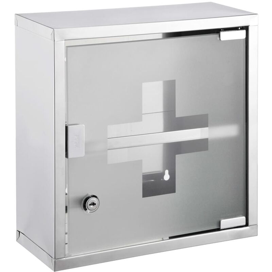 Devenirriche - hi Medicine Cabinet 30x12x30 cm Stainless Steel - Silver
