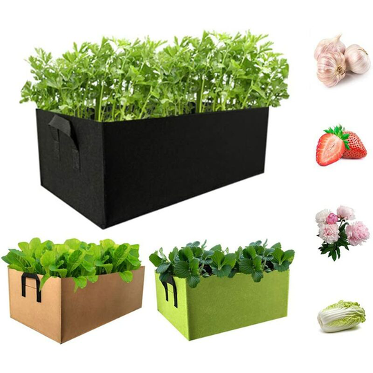 Plant Bag + Garden Gloves, 6pcs 5 Gallons, Garden Planting Bag, Vegetable Growing Bag, Thick Breathable Non-woven Fabric Bag, For Potato, Carrot,