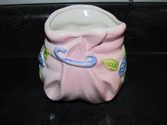 Vintage Pink Diaper Blue Safety Pin Indoor Planter Made in Japan S2710 Fine Quality - Baby Shower Gift Present Centerpiece