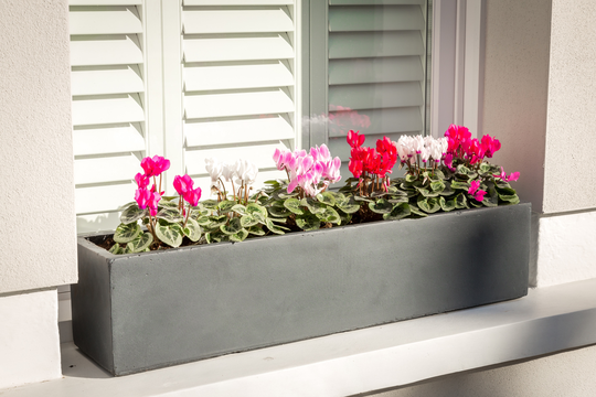 Large Window Box Planter In Hampstead Lead