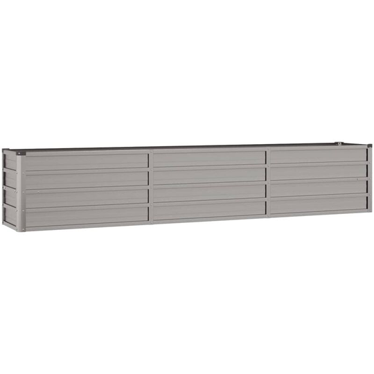 Garden Planter Grey 240x40x45 cm Weathering Steel Vidaxl Grey