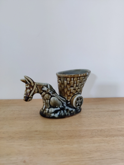 Wade Irish Donkey & Cart Planter/Posy Holder 1950S/60S