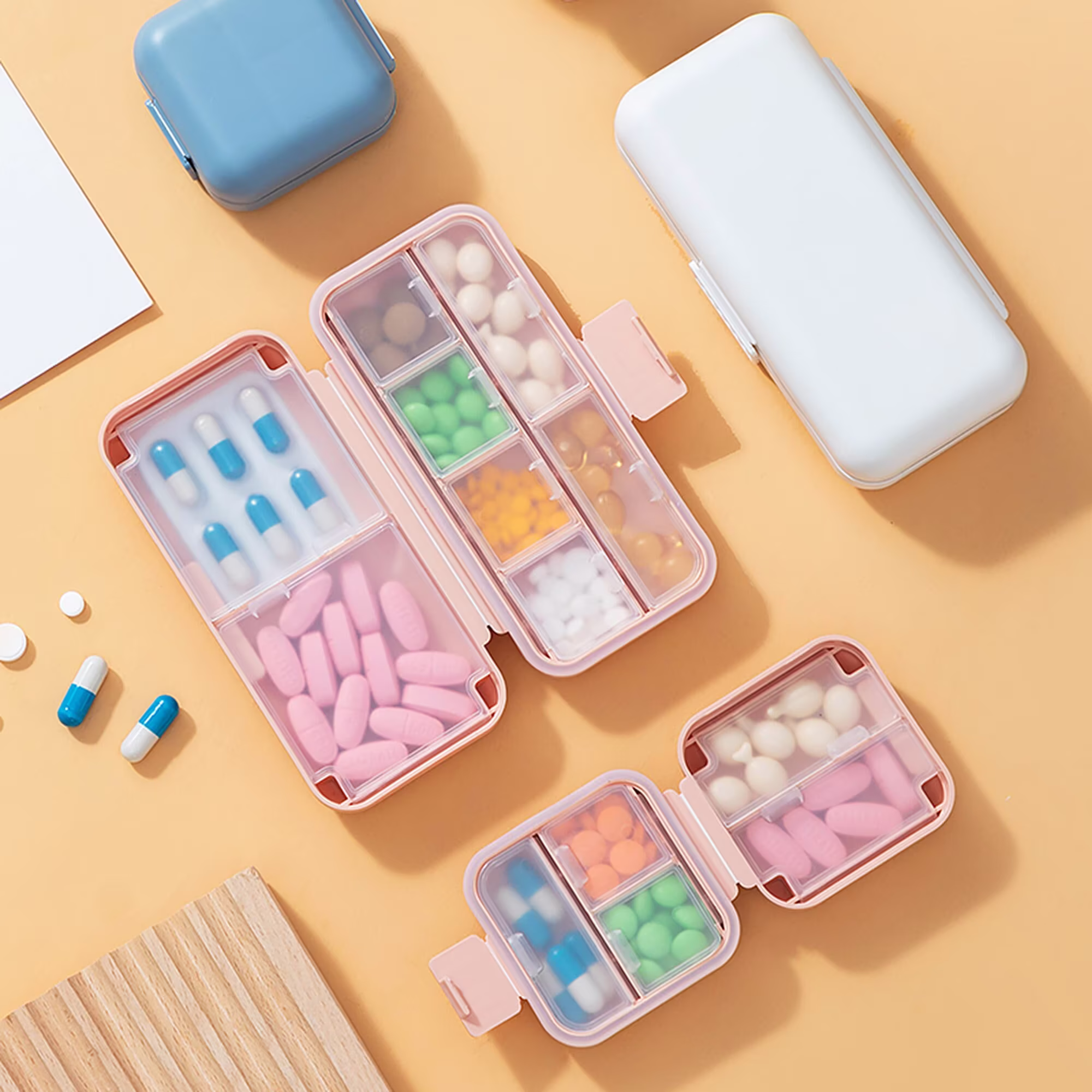 High-Capacity Pill Case, Portable Box, Organizer, 7 Day Weekly Case For 7 Days, Storage Box For Pill