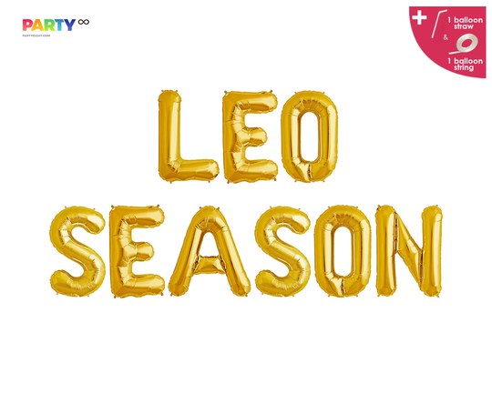 Leo Season Balloon Banner | 21st Birthday Decorations 18Th 25Th 30Th Party Banner/Sign