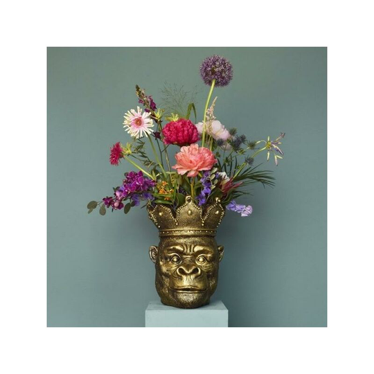 Kaiser Kong Planter in Gold