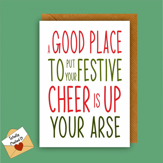 Funny Christmas Card | Merry Xmas Seasons Greetings Friend Boyfriend Sister Festive Cheer Dad X19