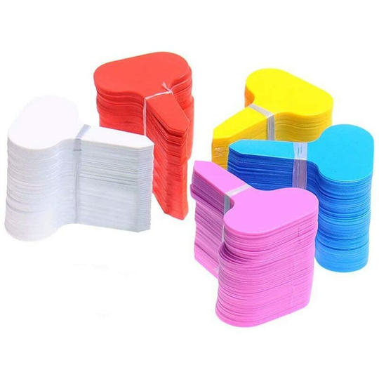 500 Pcs Colored Plastic Plant Labels Garden Labels Tags Waterproof Plant Markers Reusable for Herb Seedling Vegetables 5x7cm